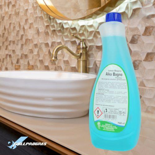 P1303 Alka Bagno Fiorito è un detergente alcalino ad uso quotidiano per la pulizia di tutto l'ambiente bagno, anche per le superfici più delicate.